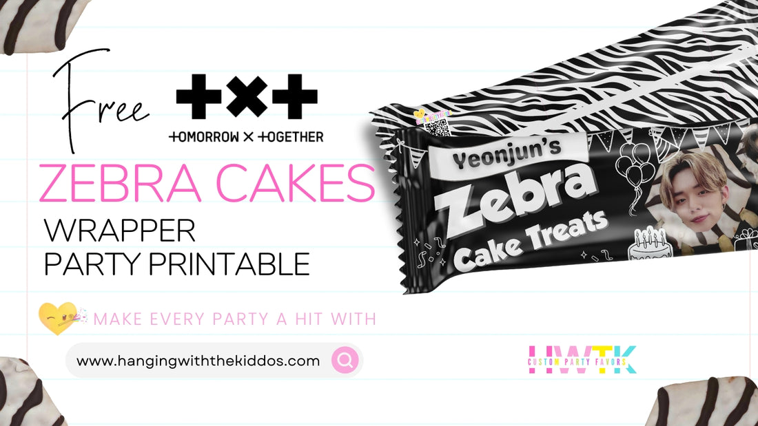 Free Party Printable Zebra Cakes:TXT YEONJUN
