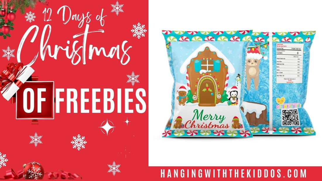 Free Christmas Printable: Treat Bags-Chip Bag |12 Days of Christmas Freebies