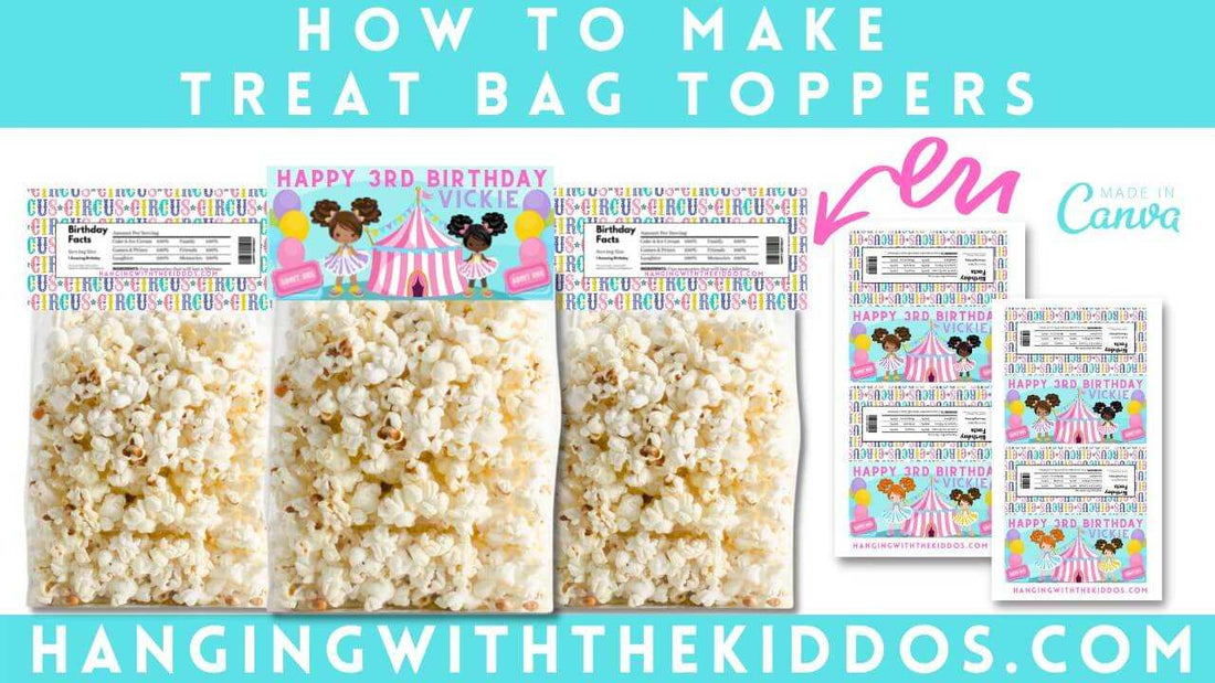 How to make Treat Bag Toppers in Canva: Video Tutorial
