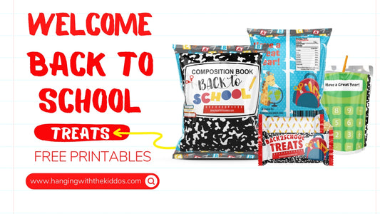 Welcome Back to School Treats Free Printables