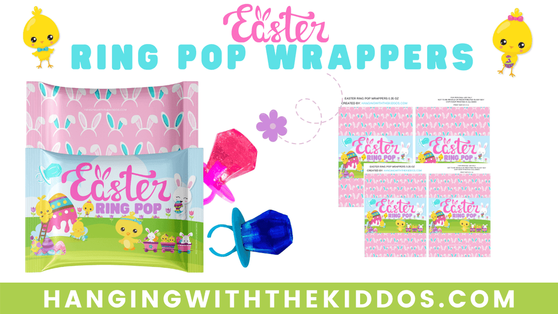 Easter Ring Pop Candy Wrappers