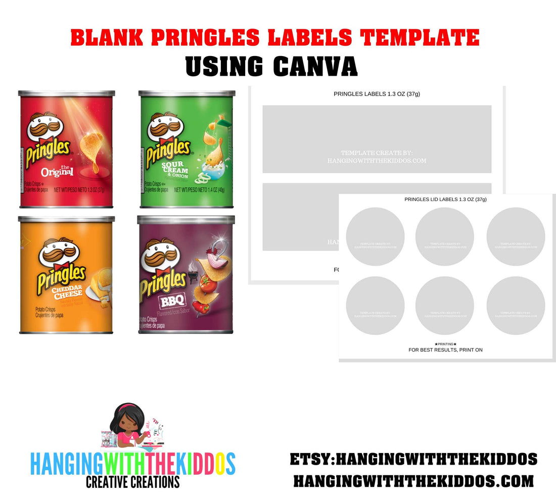 Customized Pringles Wrapper Template | DIY Custom Party Favors