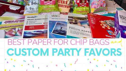 Best Paper for Chip Bags and Custom Party Favors