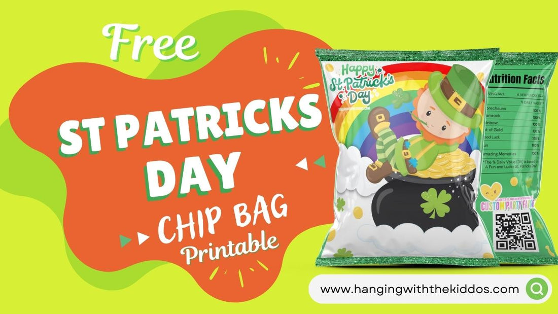 FREE St. Patricks Day Printable Treat Bags|Chip Bags