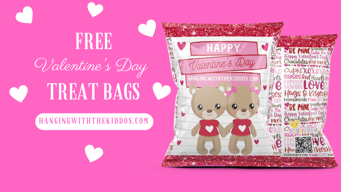 Free Valentines Day Printable Treats Bags| Chip Bag