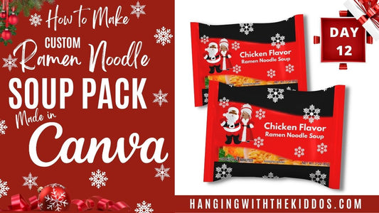 Design Your Own Custom Ramen Noodle Soup Pack Wrappers for the Holidays