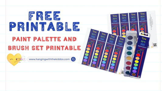 You are His Masterpiece: Free Printable Paint Palette and Brush Set