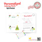 Digital Download|Personalized Christmas Coloring & Activity Books|01