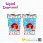Instant Download:Little Mermaid Birthday Personalized Juice Pouches