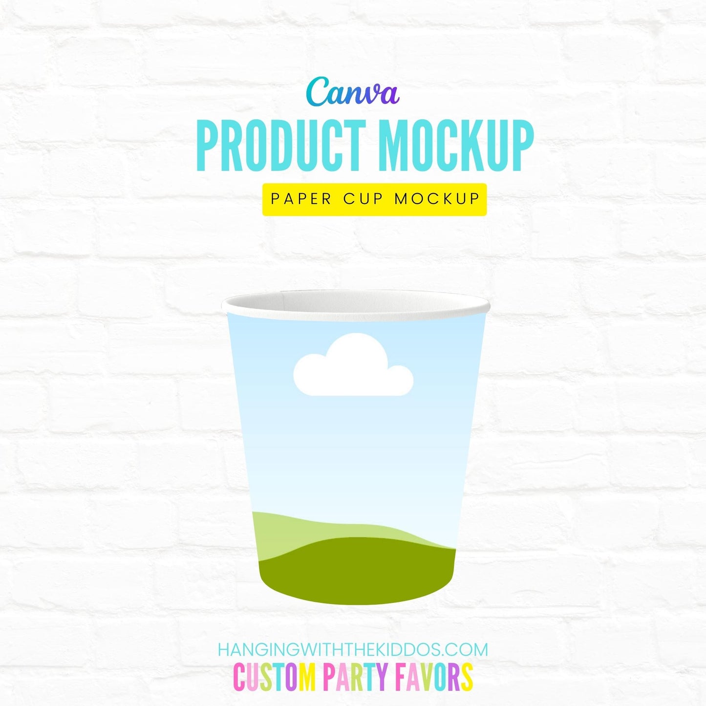 Paper Cup Mockup|Canva Template