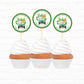 Safari Birthday Wild One Personalized Cupcake Toppers 12pc