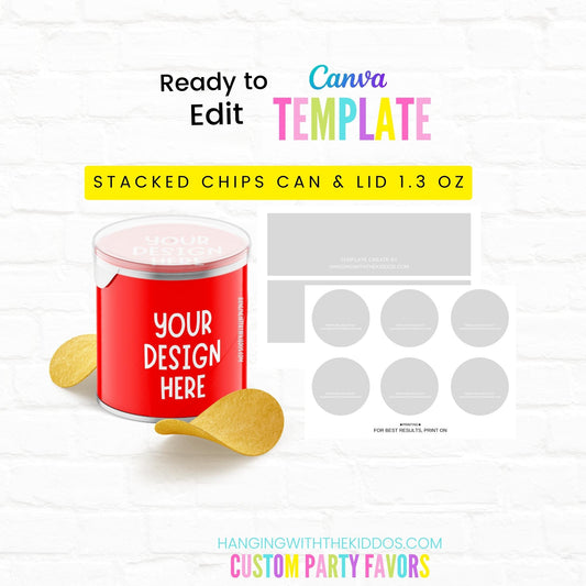Stacked Chips Can & Lid Template 1.3 oz