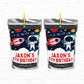 Space Birthday Astronaut Personalized Juice Pouch Labels|Instant Download