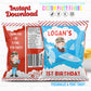 Airplane Birthday Party Personalized Chip Bags Boy Polite|Instant Download 02