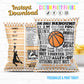 Basketball Birthday Party Favors Personalized Chip Bags Instant Download
