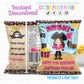 Girl Pirate Birthday Party Favors Personalized Chip Bags Instant Download 02