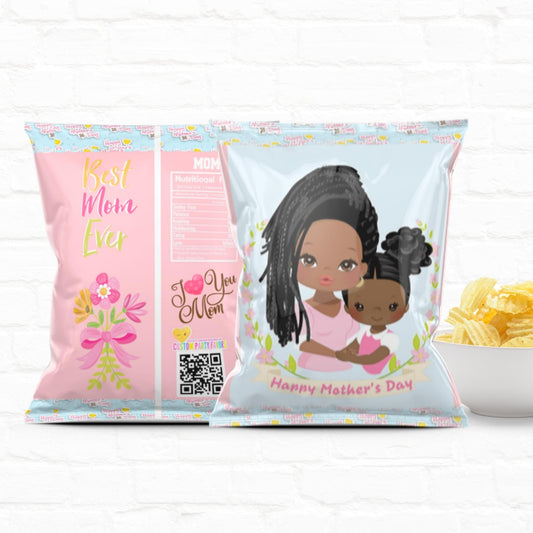 Mothers Day Gift from Daughter Gift Bag Custom Chip Bag|Instant Download