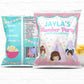 Tween Slumber Party Birthday Personalized Chip Bags| Instant Download 2