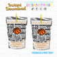 Basketball Birthday Party Personalized Juice Pouch Labels| Instant Download