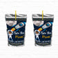 Two the Moon Space Birthday Personalized Juice Pouch Labels| Instant Download 01