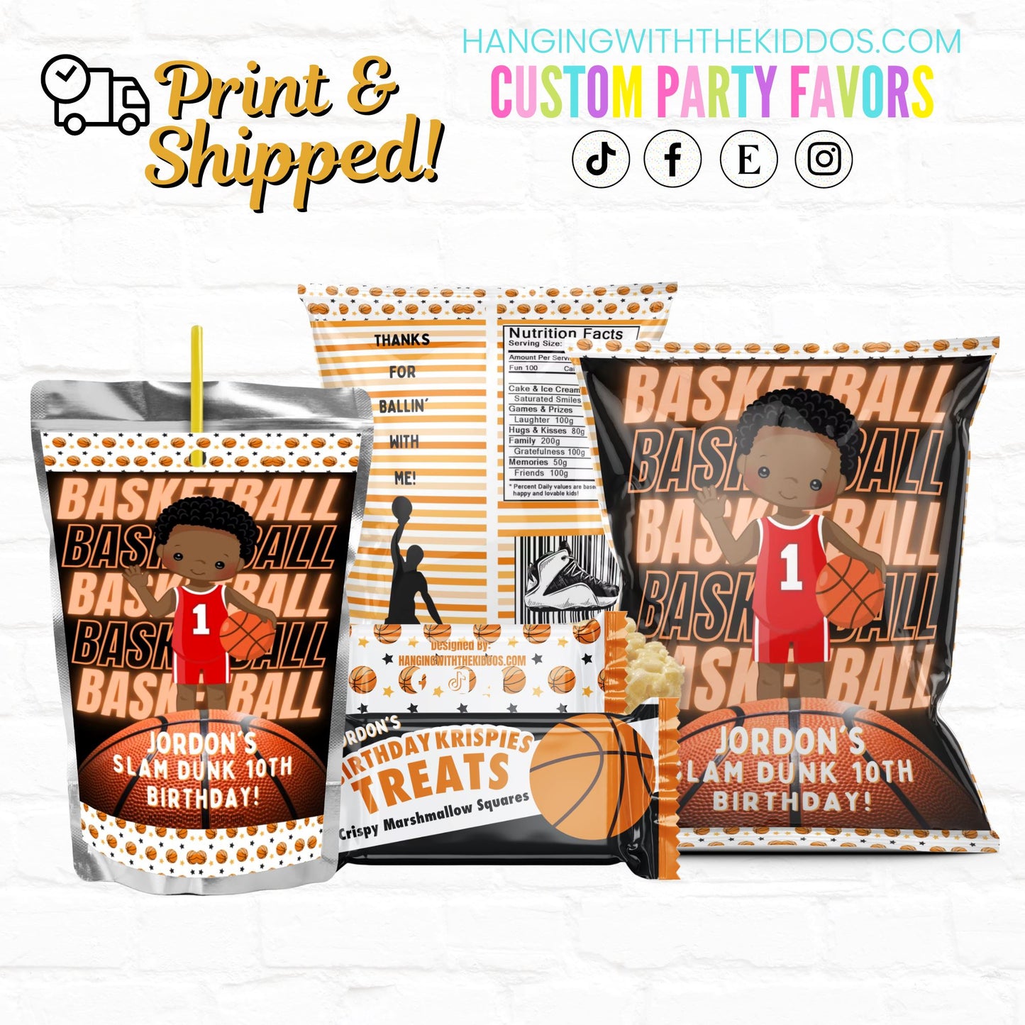 Basketball Birthday |Custom Party Bundle 2