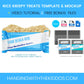 Rice Krispy Treats Template & Mockup Instant Download