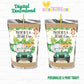 Safari Birthday Personalized Juice Pouch Labels| Instant Download