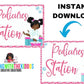 Spa Party Printables| Spa Party for Girls | Spa Birthday Party Activity Signs | Instant Download