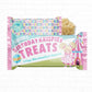 Personalized Pastel Carnival Circus Birthday Party Favors Rice Krispy Labels